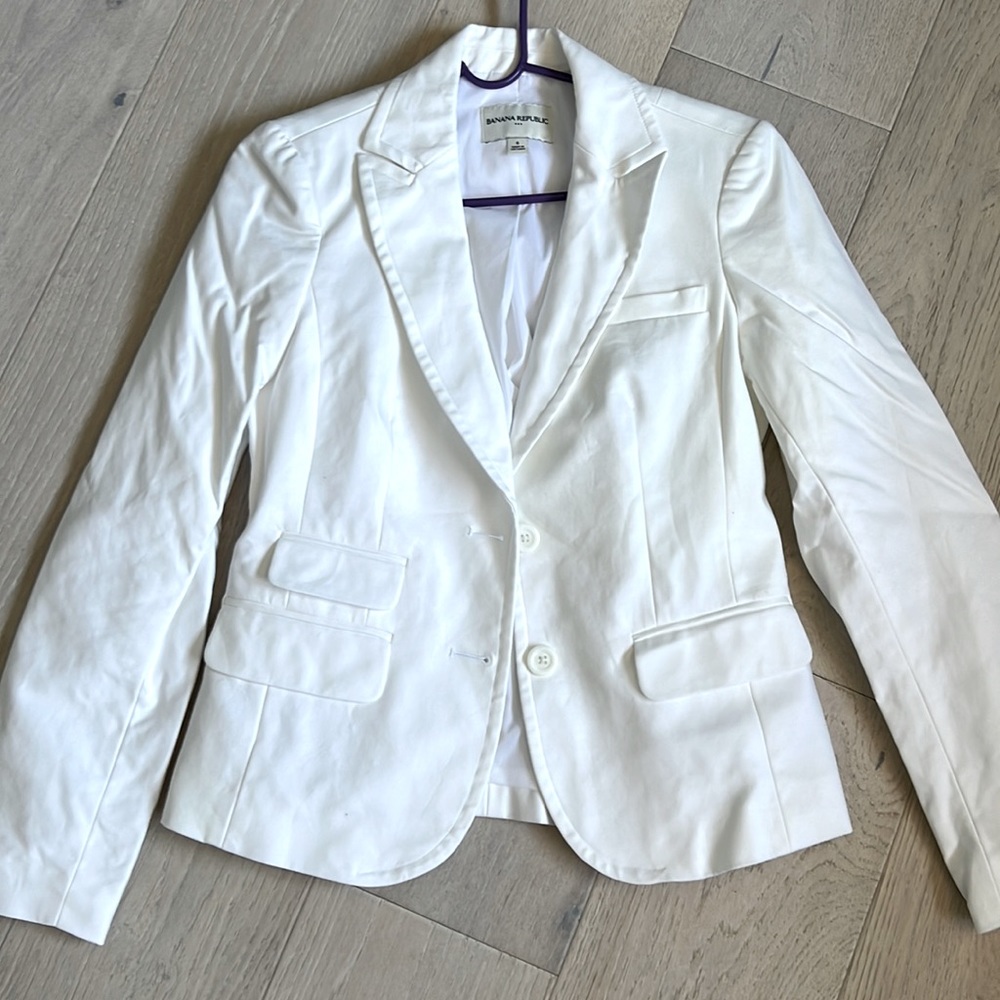 Banana Republic blazer white 6